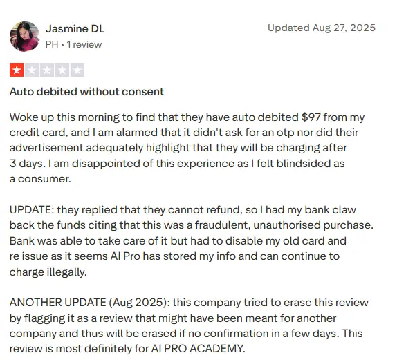 AI Pro Academy Subscription Trap