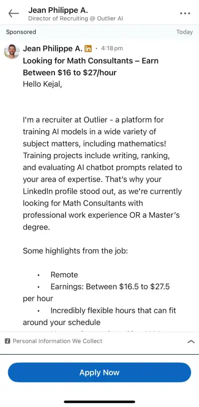 Fake AI Job Ads on LinkedIn