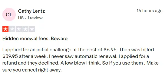 Coursiv.io Trustpilot review