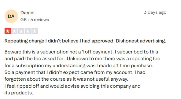 Coursiv.io billing complaint